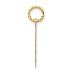 14K Solid Star of David Disc Charm