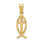 14k Ichthus Fish Pendant