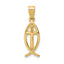 14k Ichthus Fish Pendant