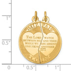 14K Mizpah 2-piece Charm