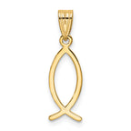 14K Ichthus Fish Pendant
