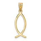 14K Ichthus Fish Charm