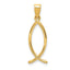 14k Ichthus Fish Charm