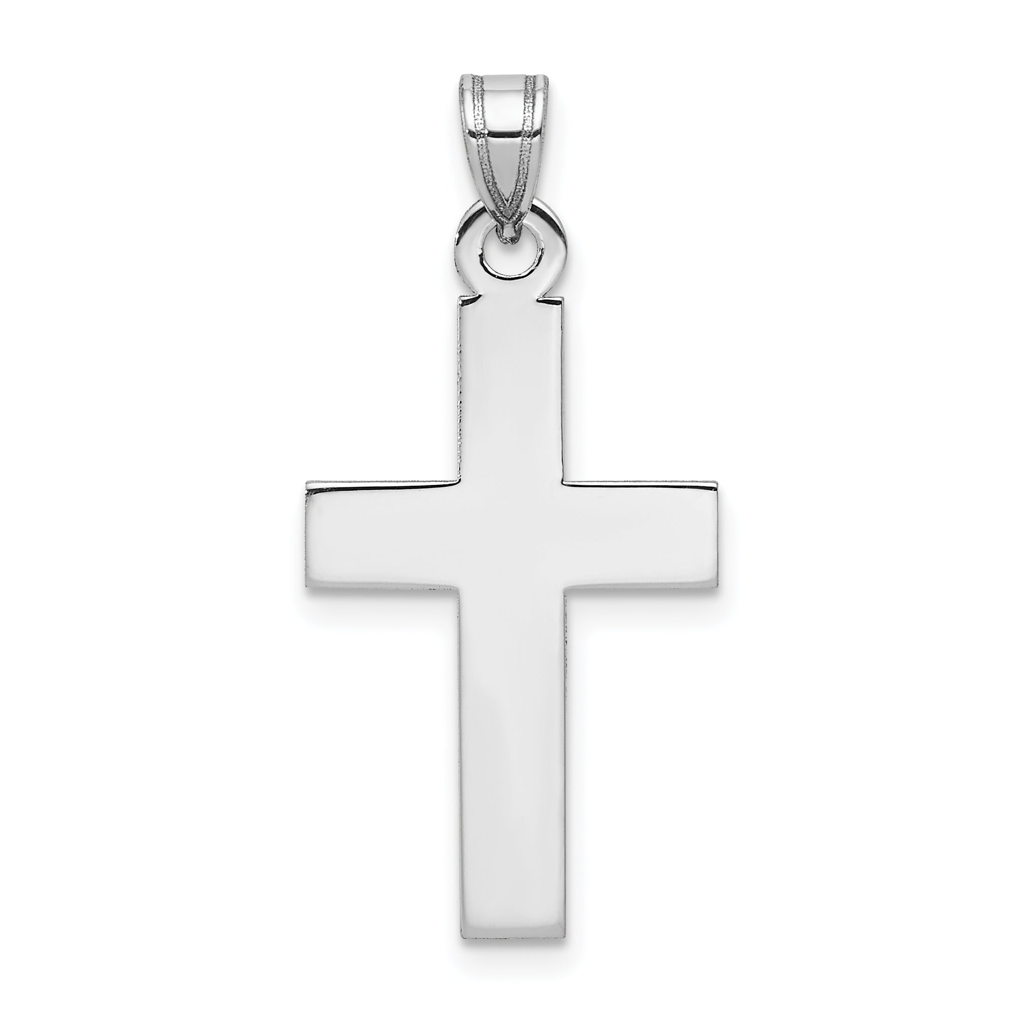 14k White Gold Cross Pendant Main image