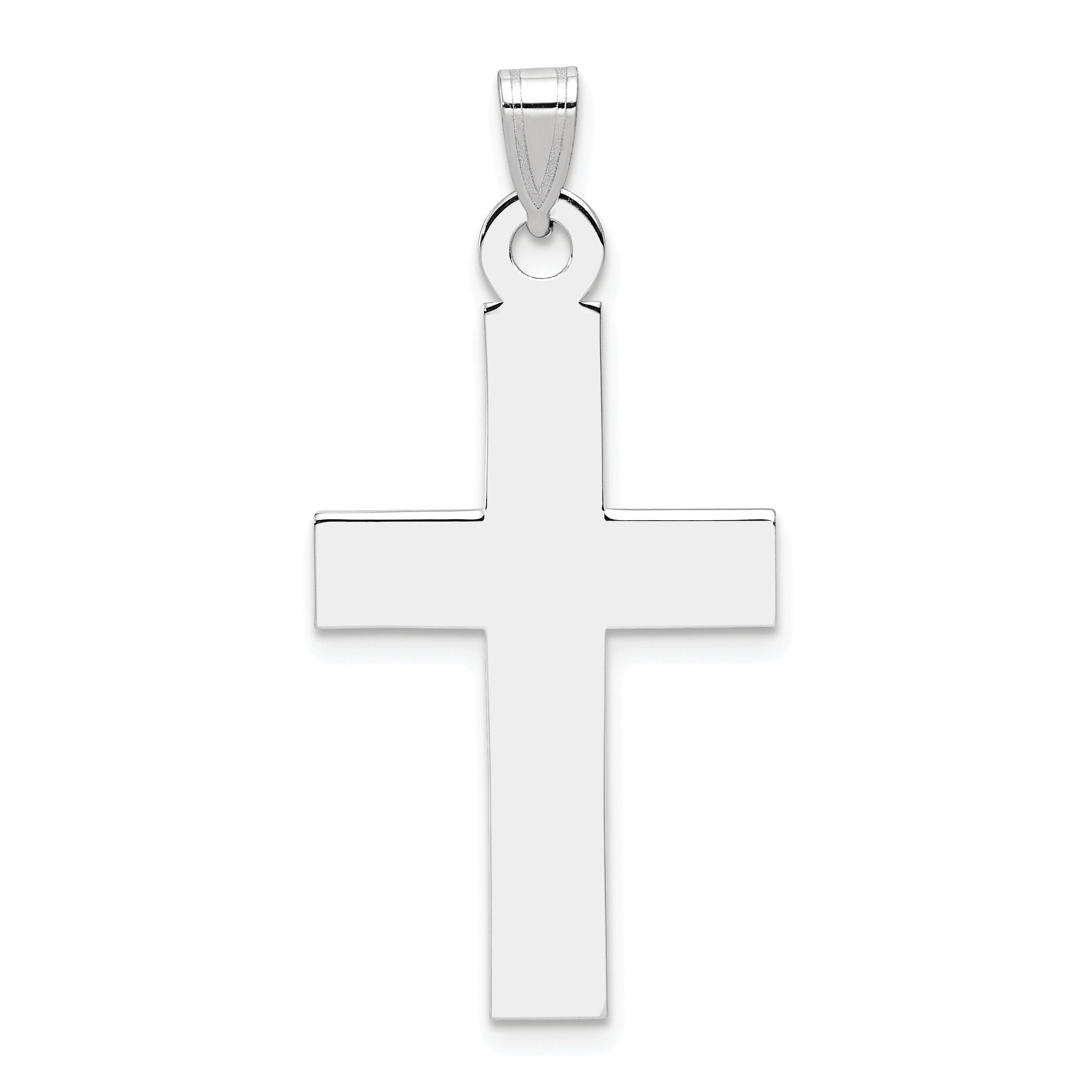 14k White Gold Cross Pendant Main image