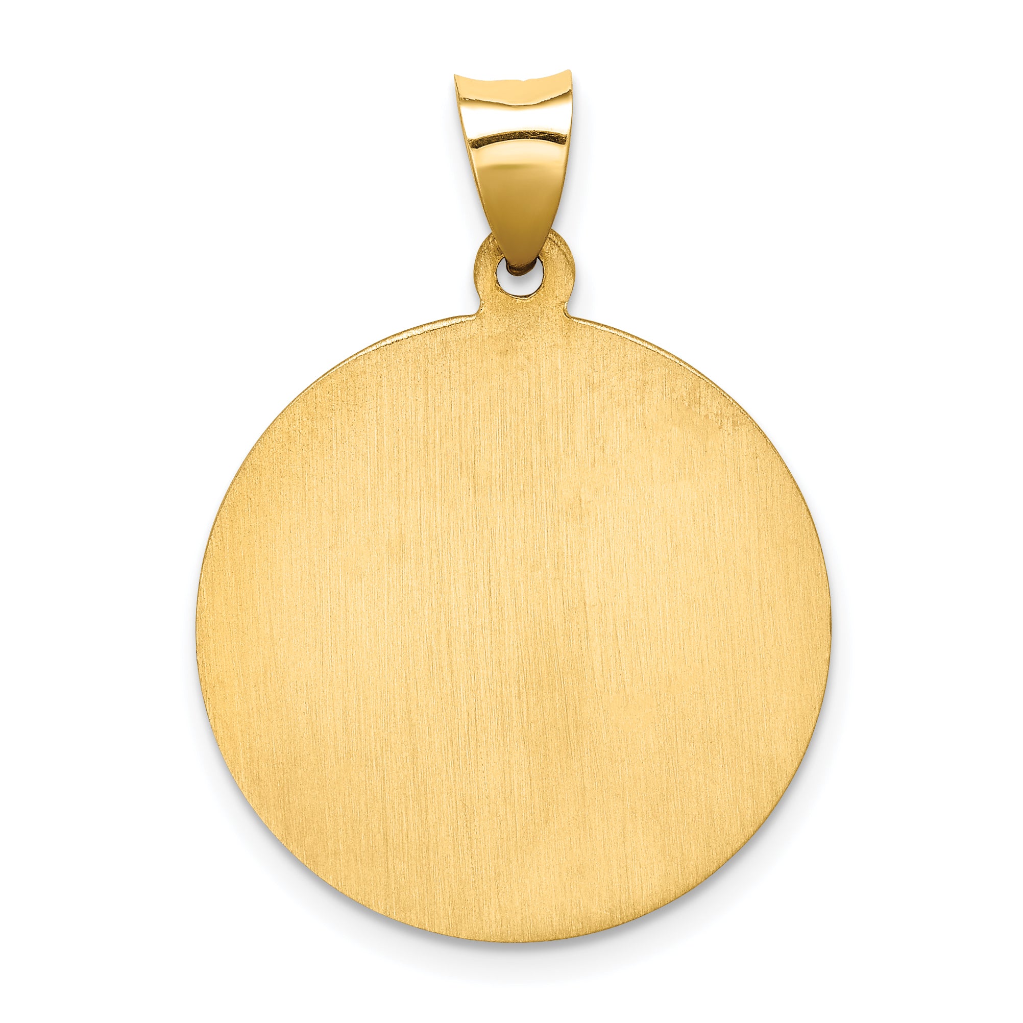 14K Saint Jude Medal Hollow Pendant