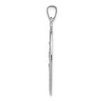 14K White Gold Saint Christopher Medal Pendant