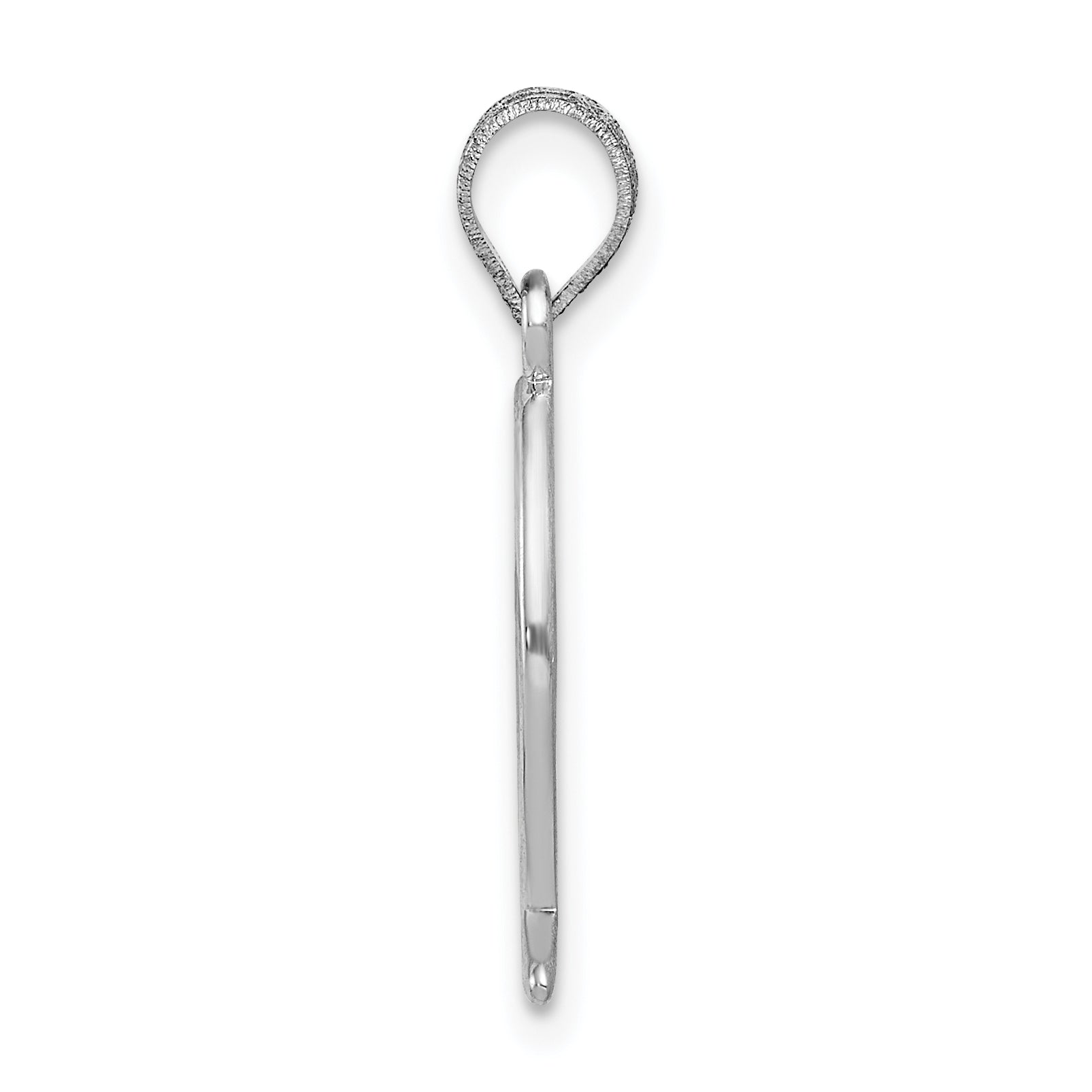 14K White Gold Ichthus Fish Pendant Secondary image