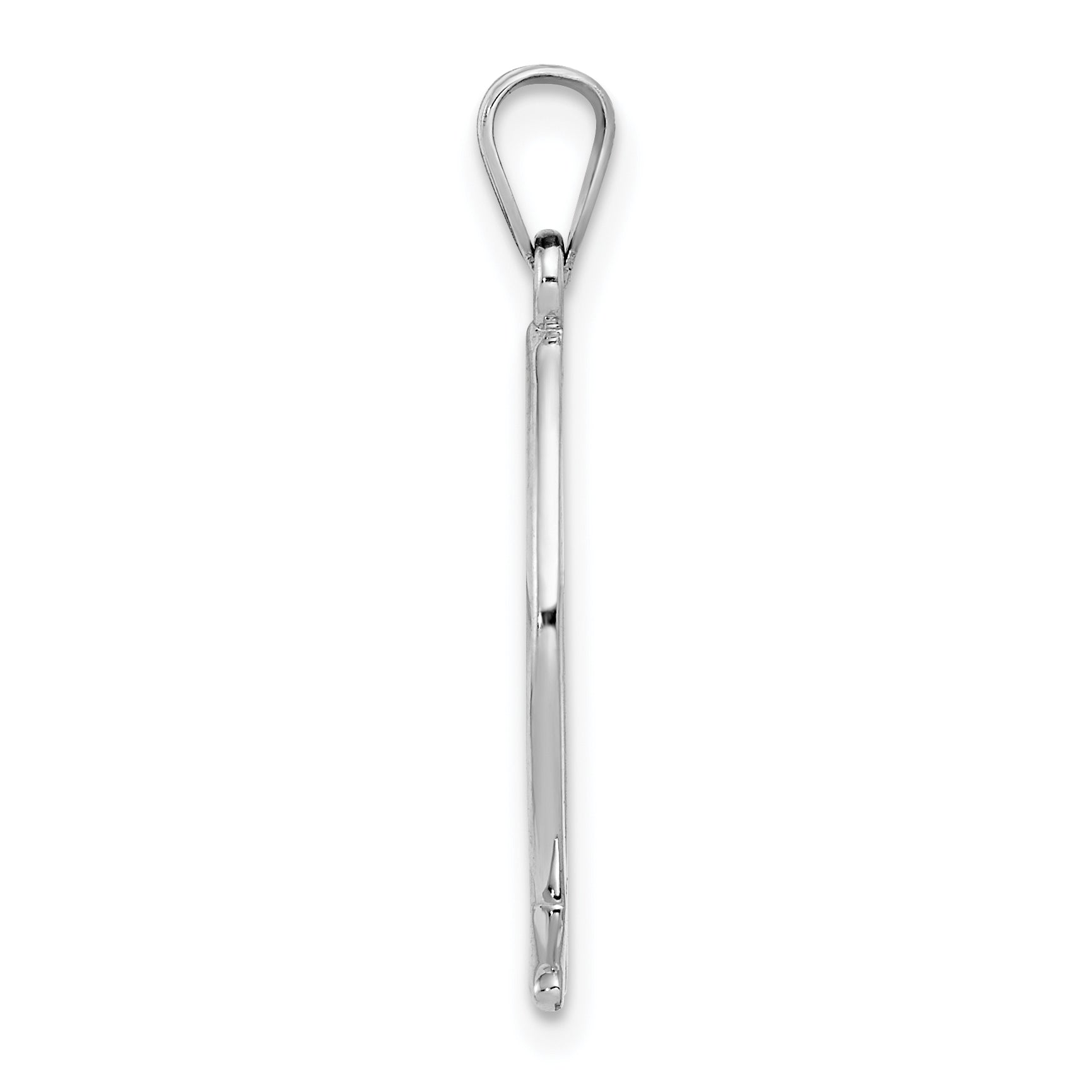 14K White Gold Ichthus Fish Pendant Secondary image