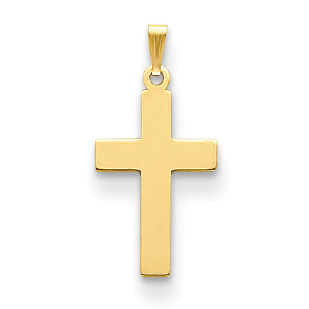 14K Polished Cross Charm Main image