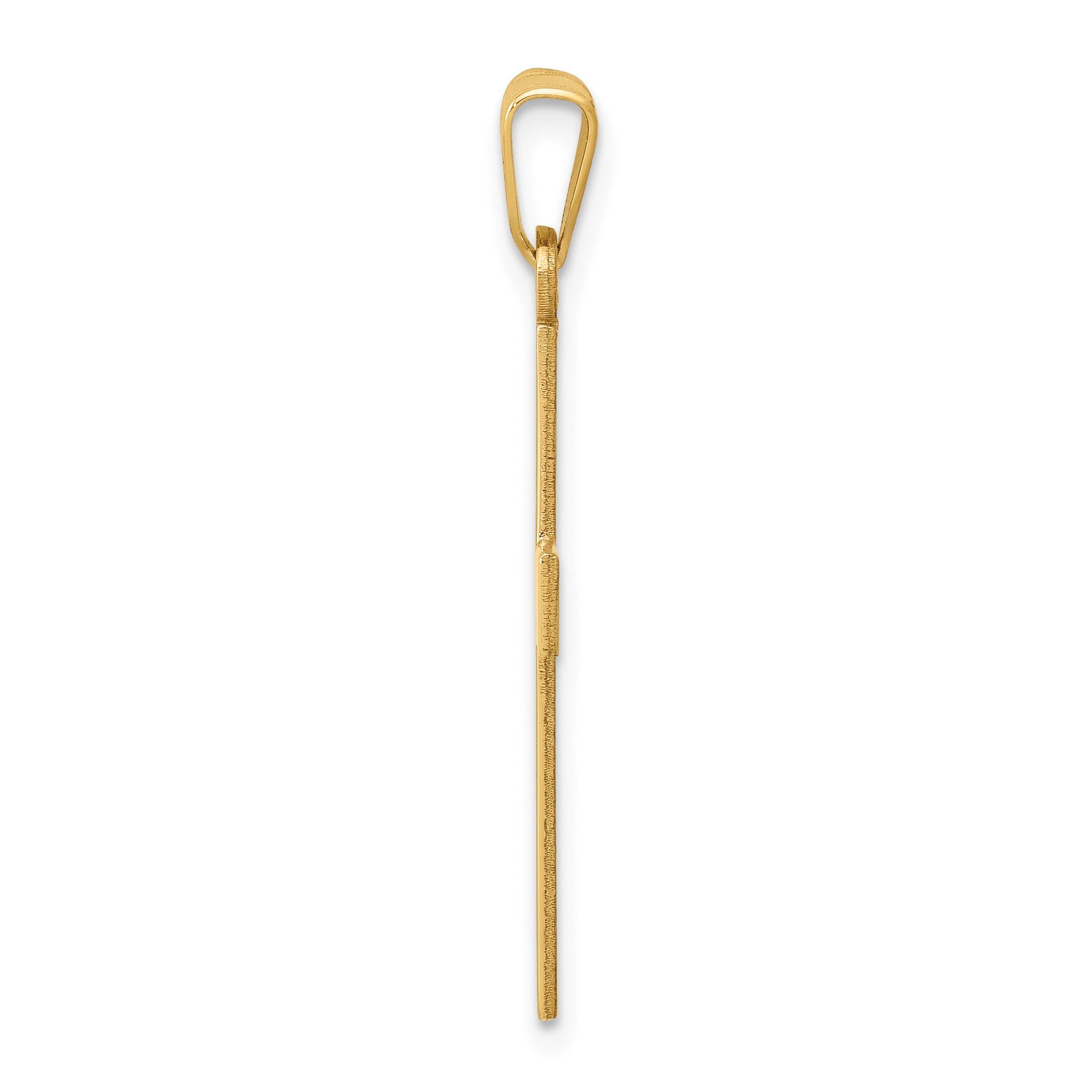 14K Polished Cross Charm Secondary image