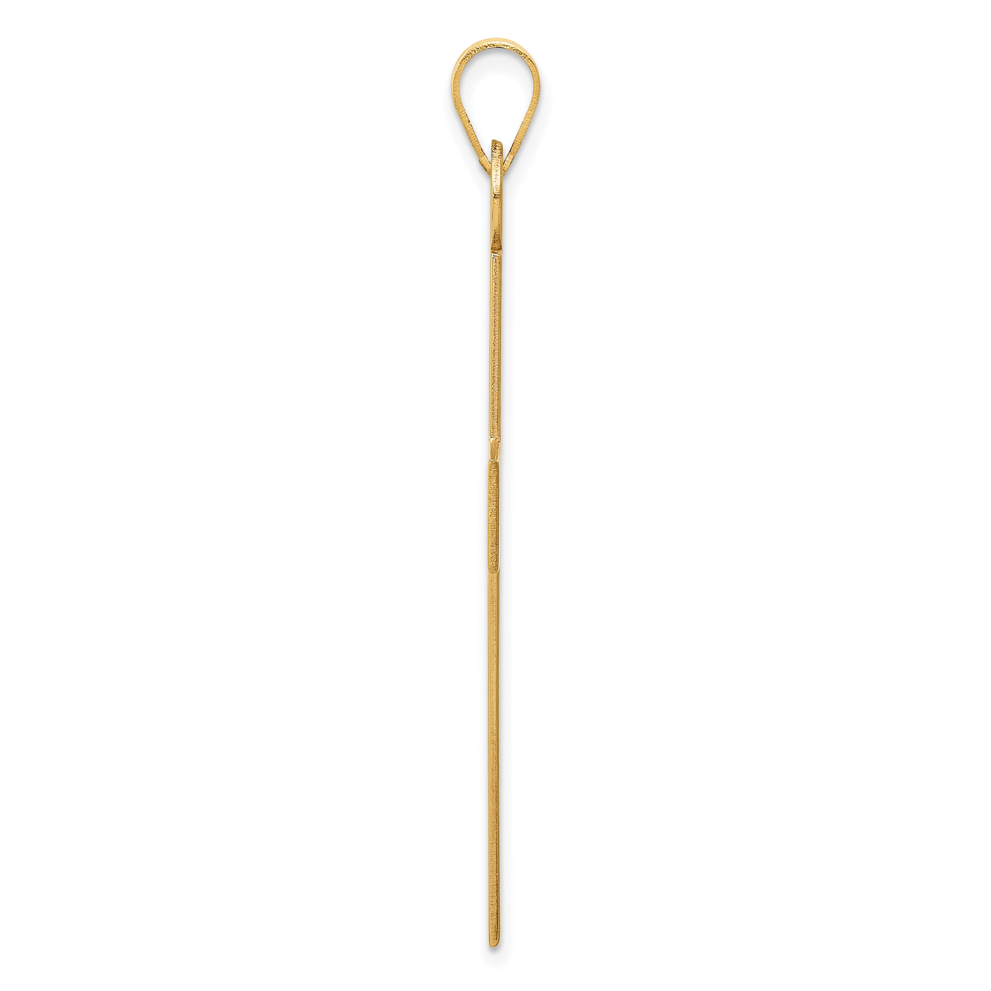 14K Polished Cross Charm Secondary image
