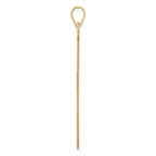 14K Polished Cross Charm