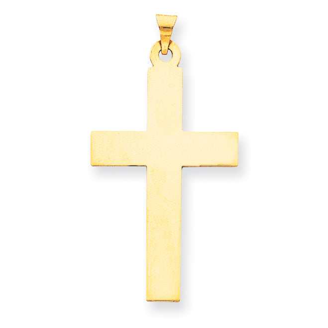 14K Polished Cross Charm Main image
