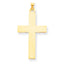 14K Polished Cross Charm