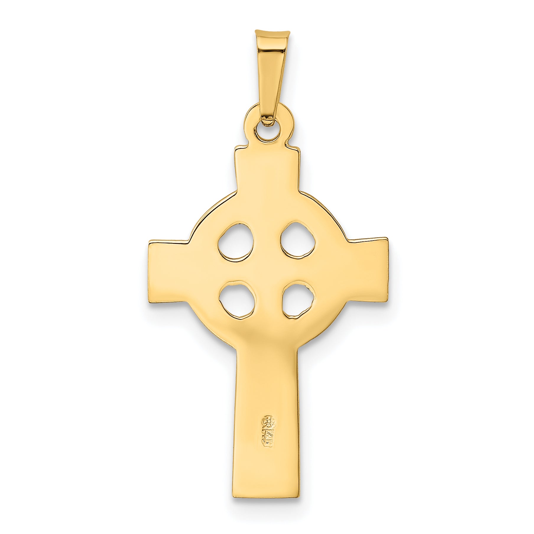 14K Celtic Cross Charm