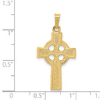 14K Celtic Cross Charm