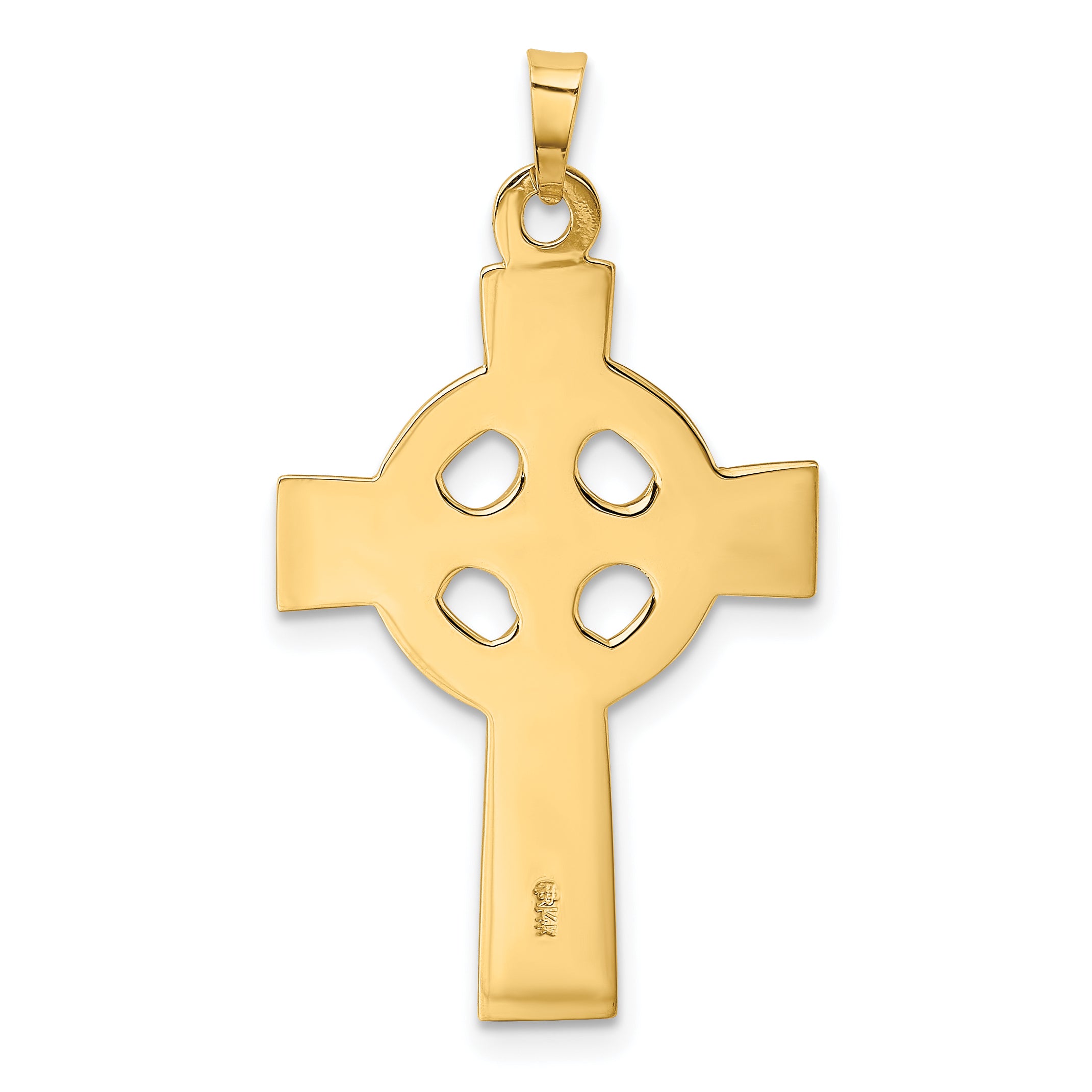 14K Celtic Cross Charm