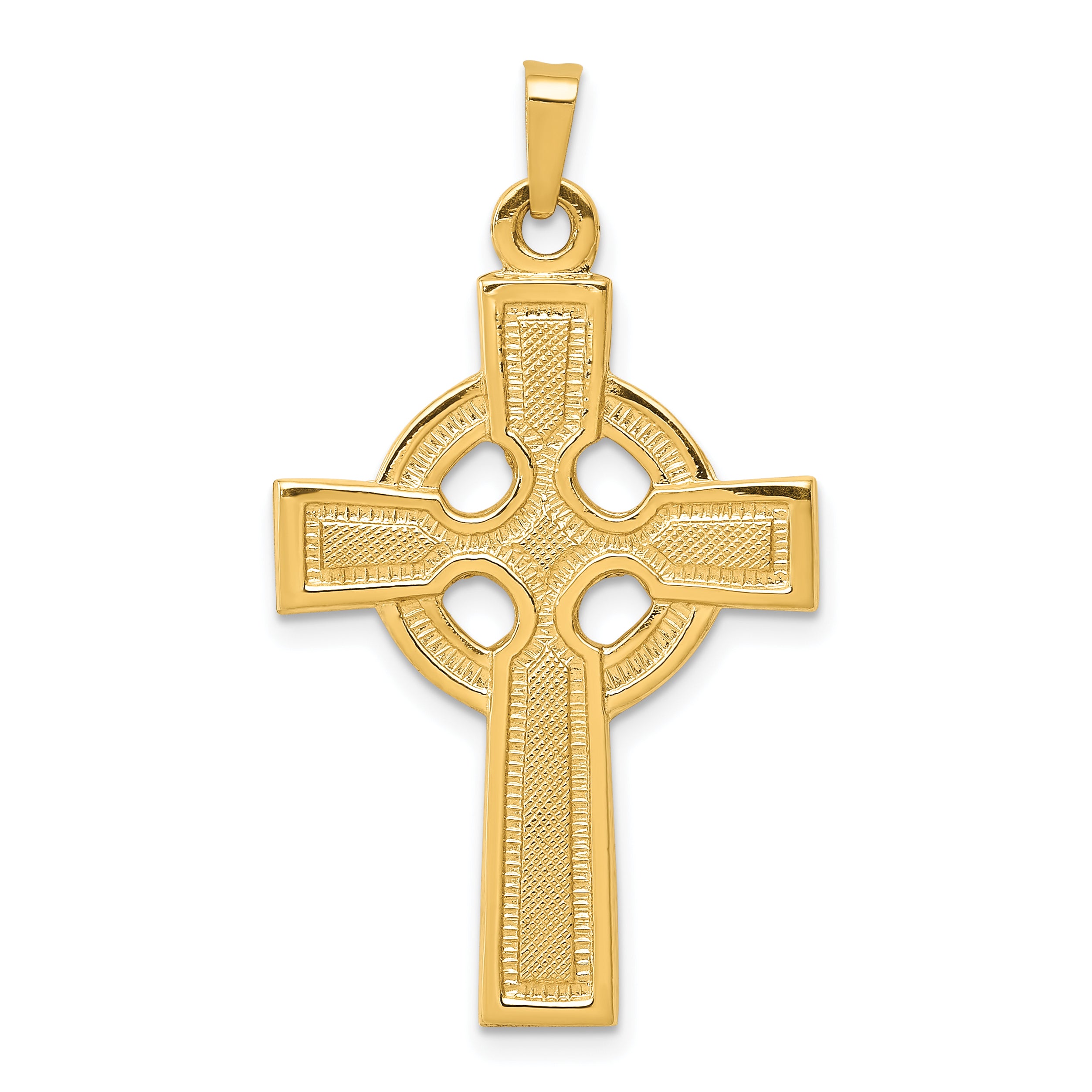 14k Celtic Cross Charm