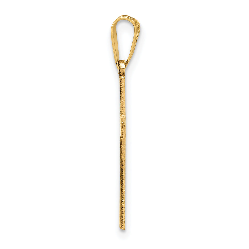 14K Cross Charm