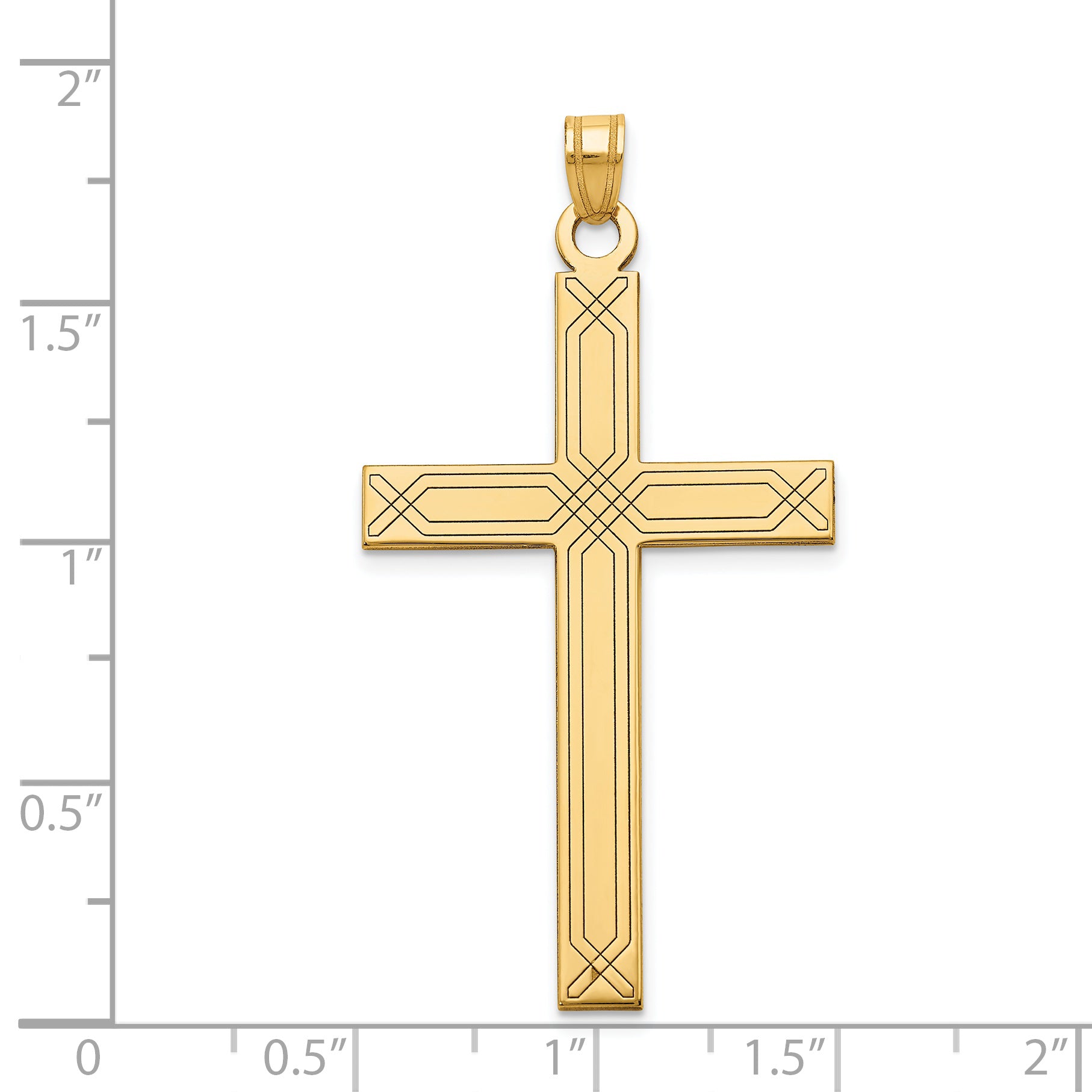 14K Cross Pendant