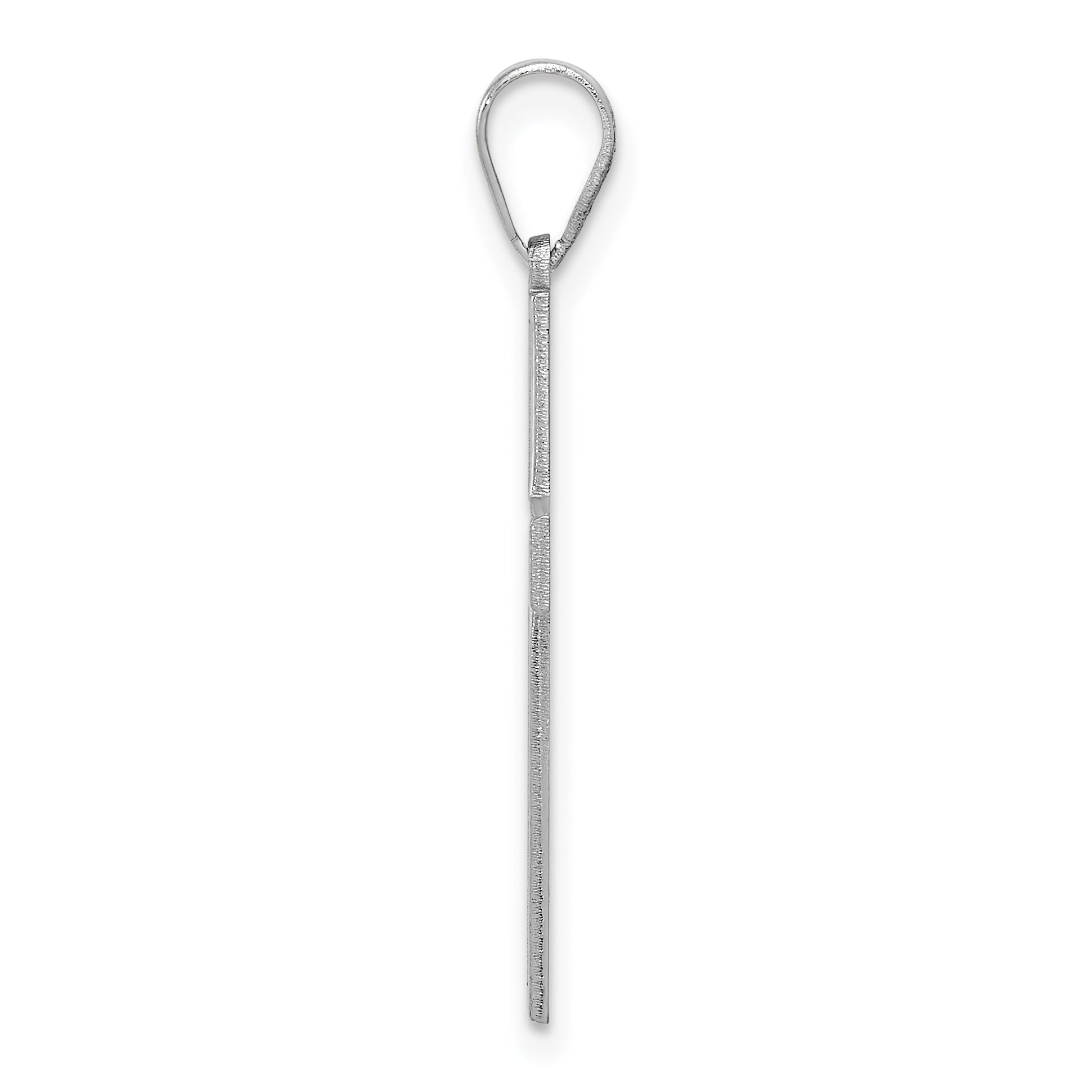 14K White Gold Cross Pendant Secondary image