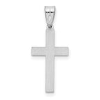 14K White Gold Cross Pendant