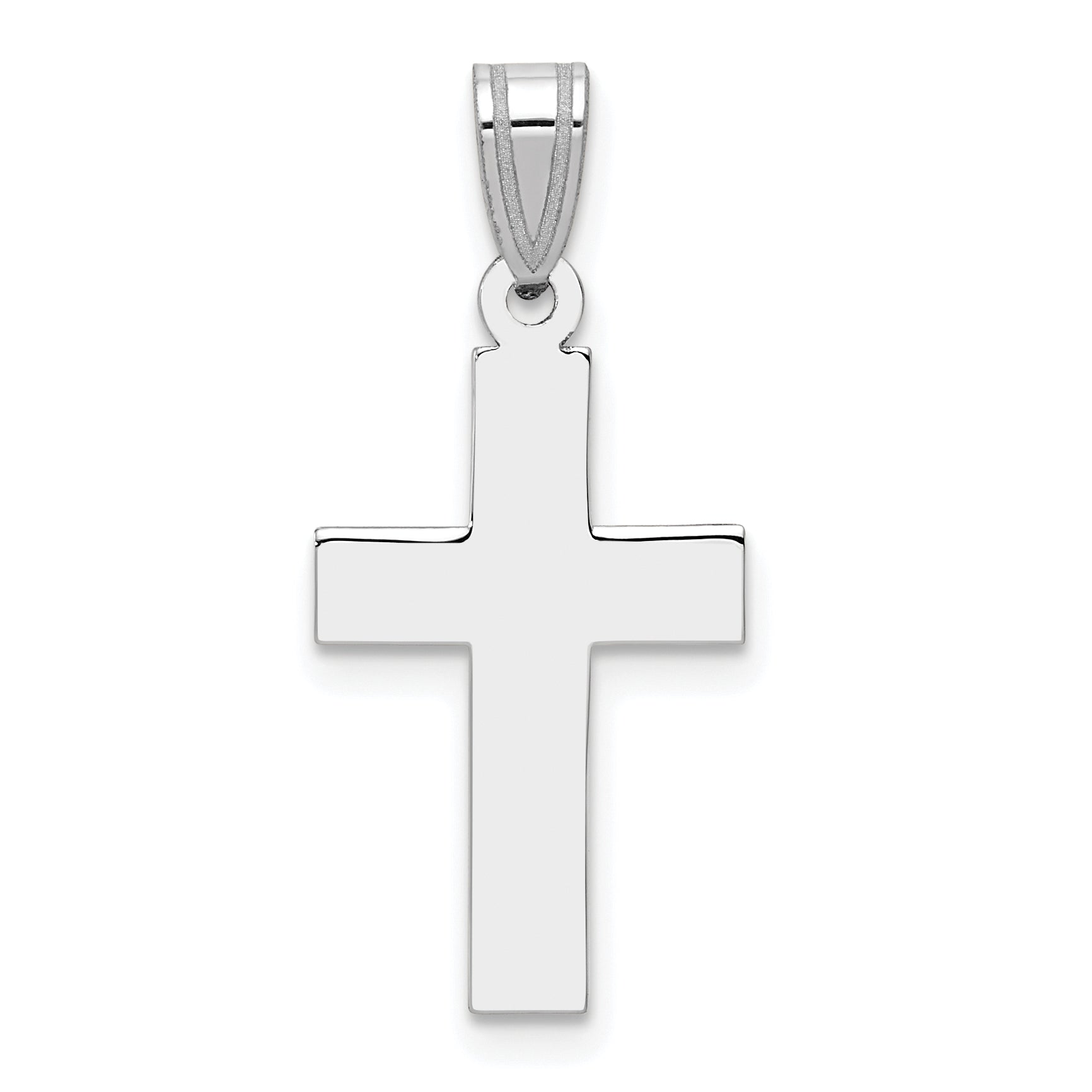 14k White Gold Cross Pendant Main image