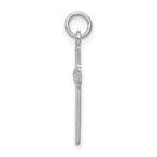 14K White Gold Cross Charm