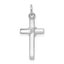 14k White Gold Cross Charm