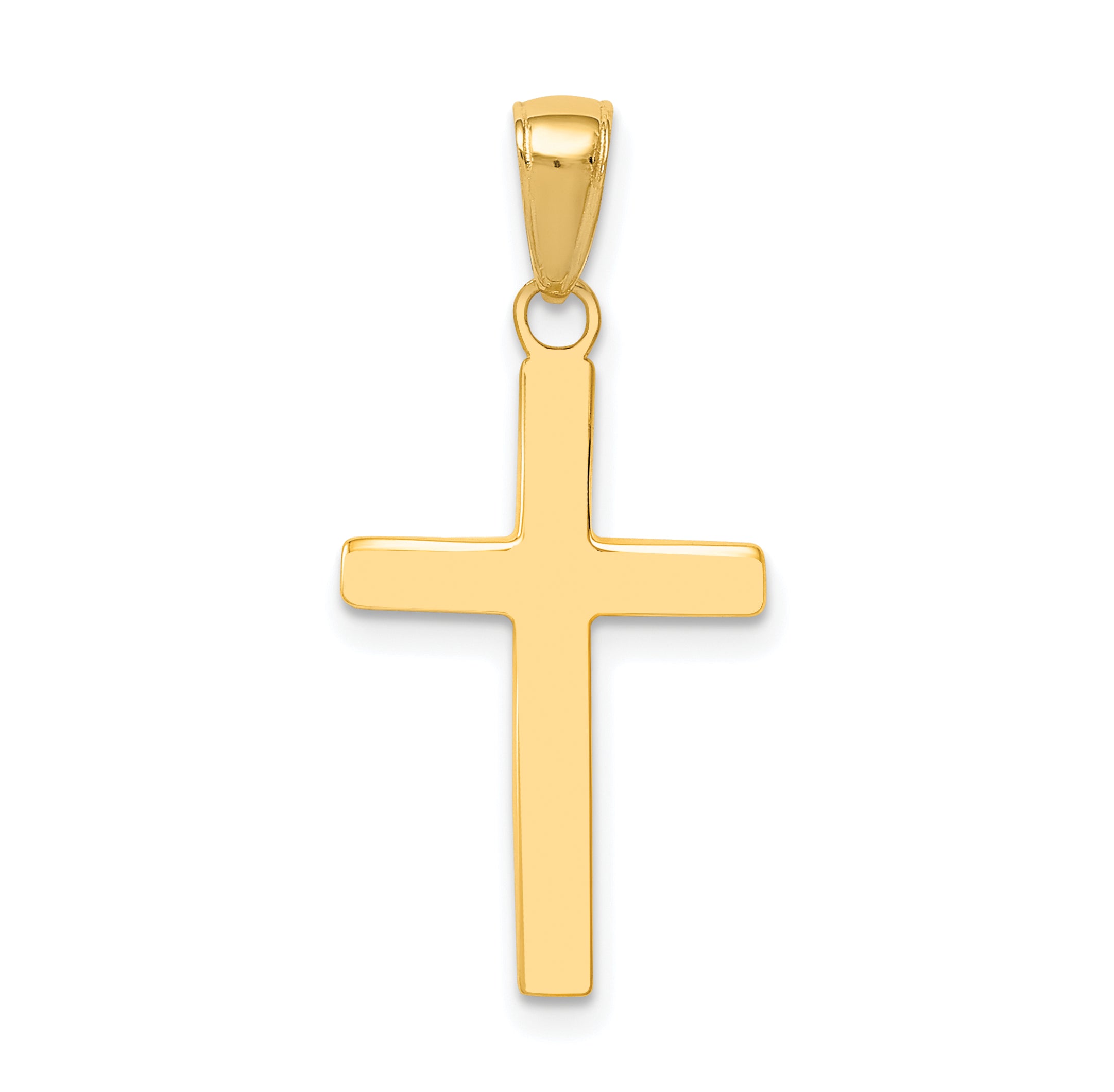 14k Polished Cross Charm
