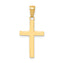 14k Polished Cross Charm