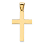 14K Polished Cross Pendant