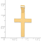 14K Polished Cross Pendant