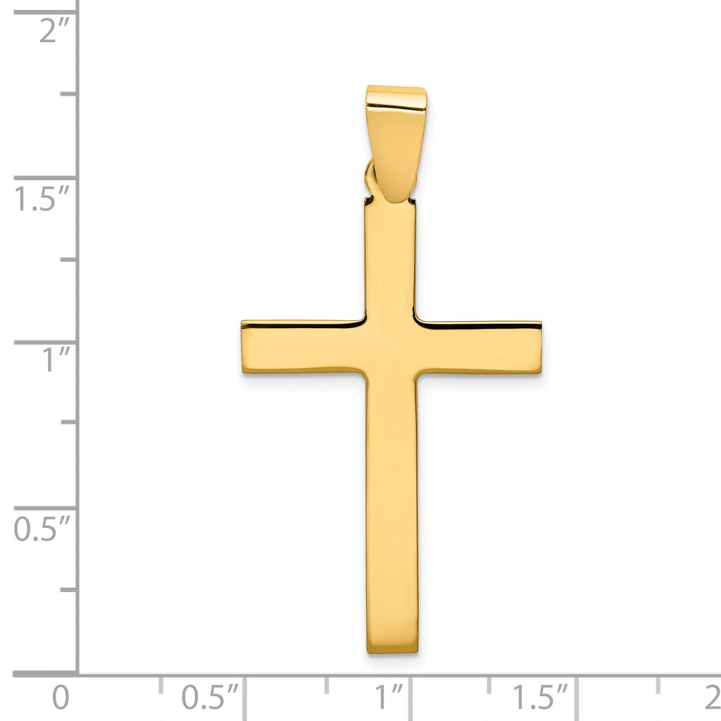 14K Polished Cross Pendant