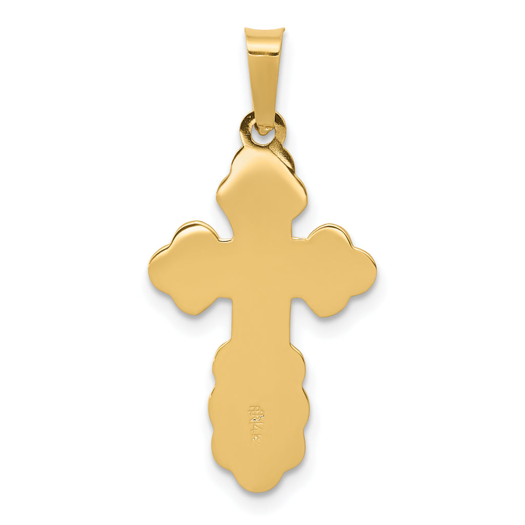 14K Eastern Orthodox Cross Charm