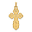 14k Eastern Orthodox Cross Pendant