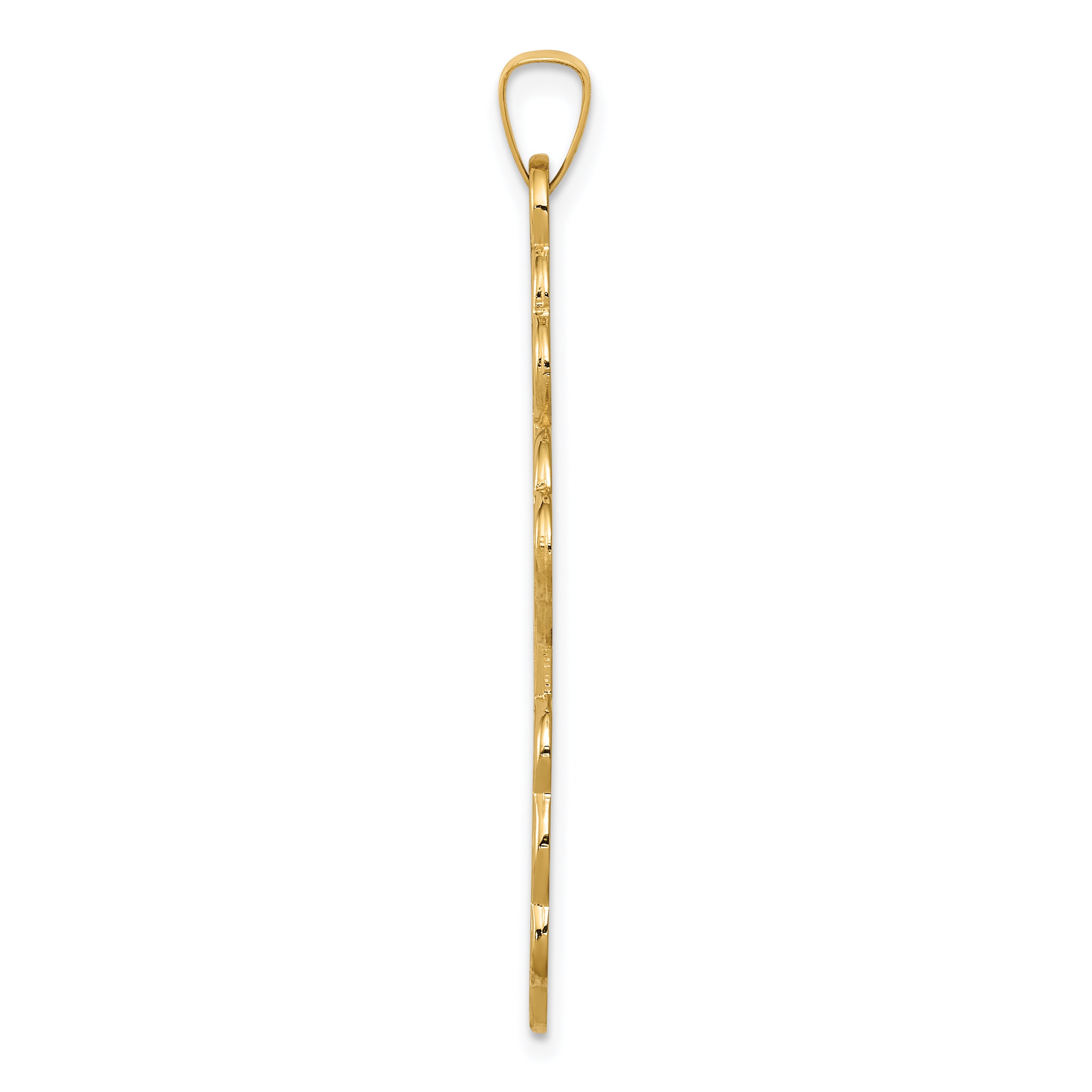 14K Eastern Orthodox Cross Pendant Secondary image