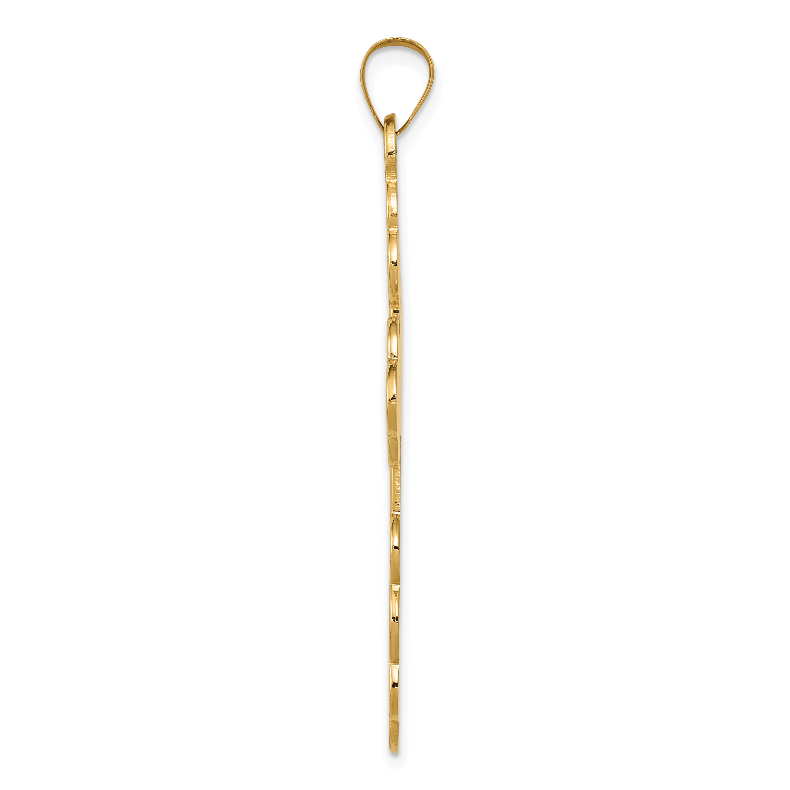 14K Eastern Orthodox Cross Pendant Secondary image