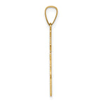 14K Eastern Orthodox Cross Charm
