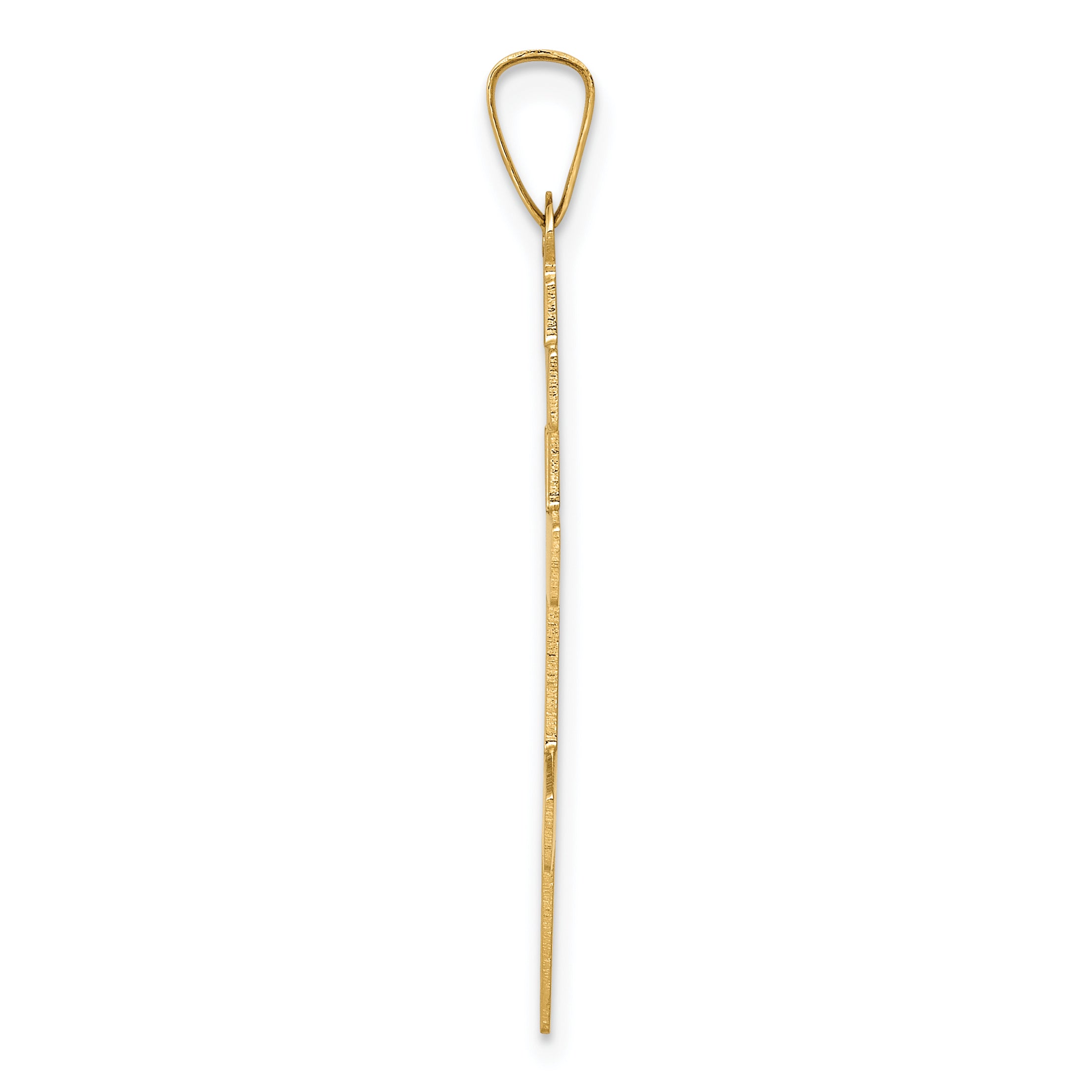 14K Eastern Orthodox Cross Charm Secondary image