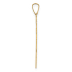 14K Eastern Orthodox Cross Charm