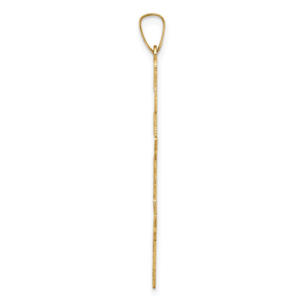 14K Eastern Orthodox Cross Pendant