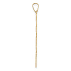 14K Eastern Orthodox Cross Pendant