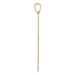 14K Eastern Orthodox Cross Pendant