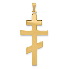 14K Eastern Orthodox Cross Pendant