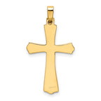 14K Polished Cross Charm