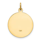 14K Our Lady of San Juan Medal Pendant