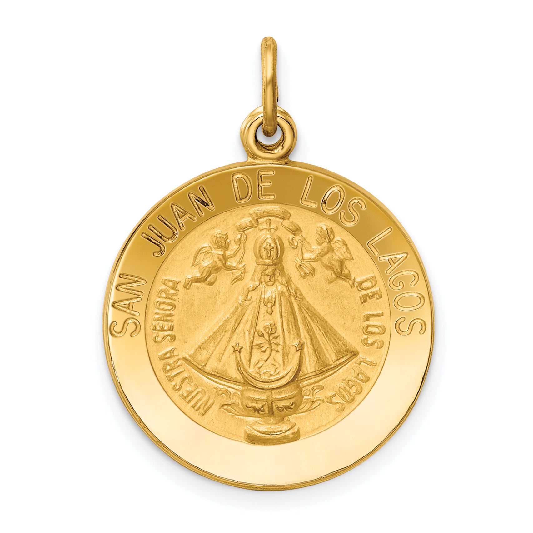 14k Our Lady of San Juan Medal Pendant Main image