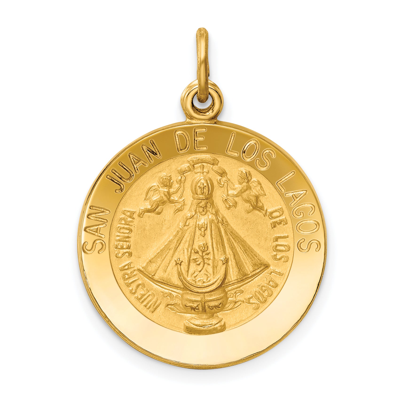 14k Our Lady of San Juan Medal Pendant